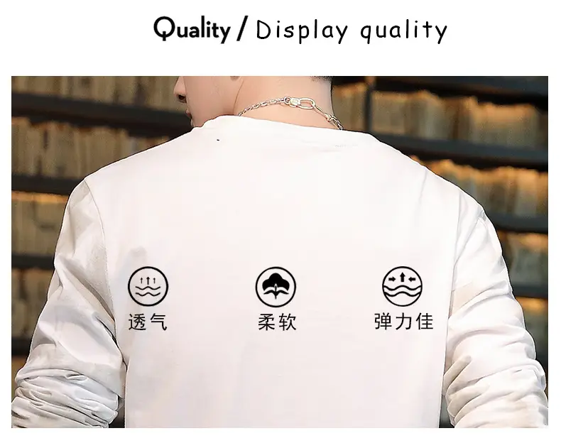 Men FNGA Long Sleeve Camo T-Shirt Korean Base Sweater — feature 8