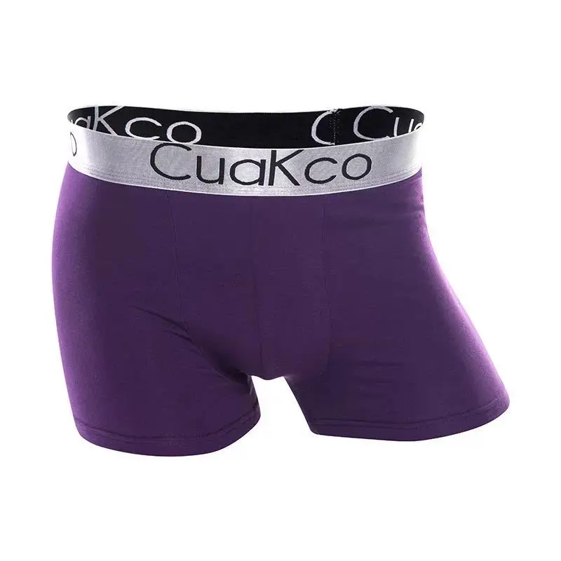 Men's Navy Underwear with 4 Angle Bottom & Box Design
