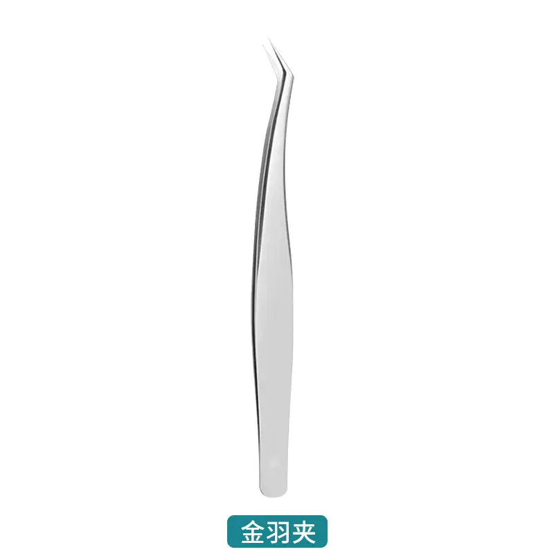(Mirror light) Golden feather clip