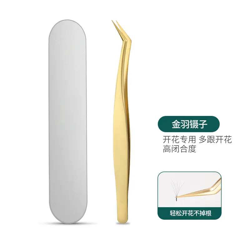 (Pearl gold) gold feather clip + storage box