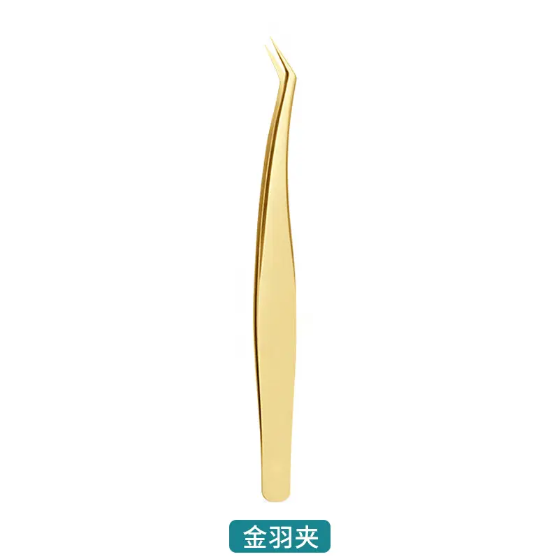 (Pearl Gold) Gold Feather Clip