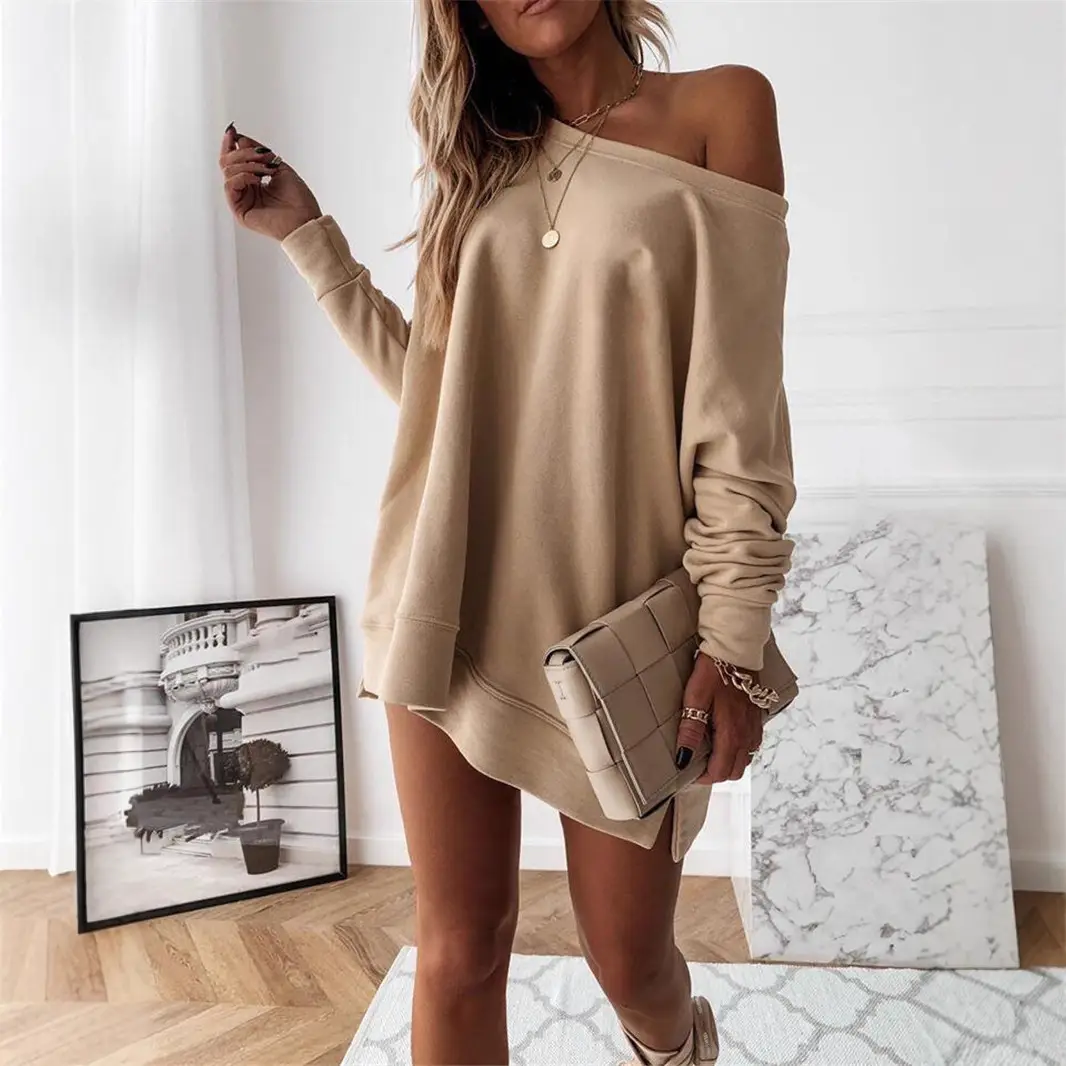 2024 Long Sleeve Solid Pink Sweatshirt Set - Image 4