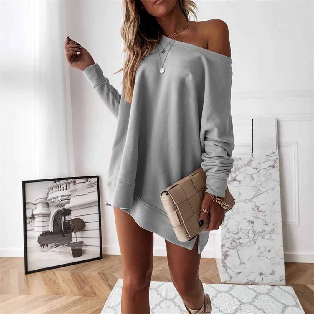 2024 Long Sleeve Solid Pink Sweatshirt Set - Image 6