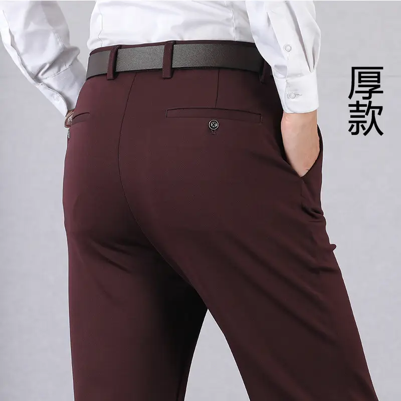 Winter Fleece Lined Black Men's Pants - Image 74
