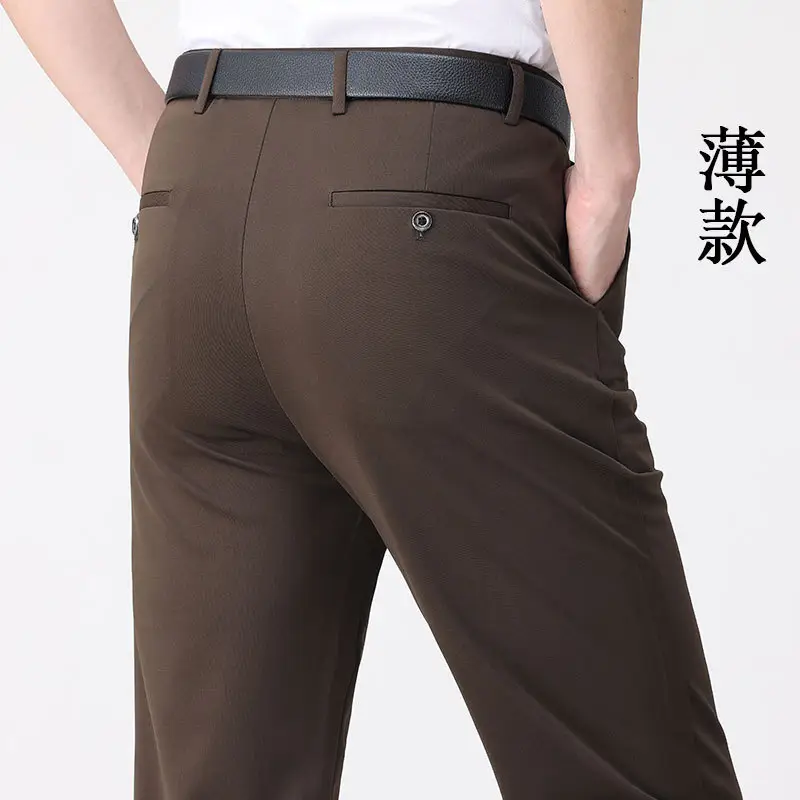 Winter Fleece Lined Black Men's Pants - Image 69