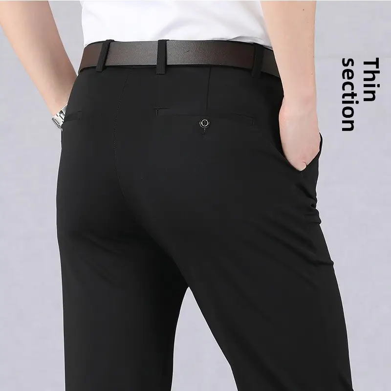 Winter Fleece Lined Black Men's Pants - Image 14