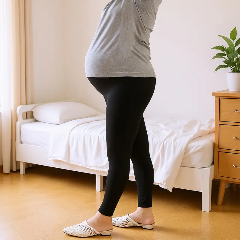 Cross-Border Plus Size Pregnancy Maternity Pants Seamless Nylon — feature 13