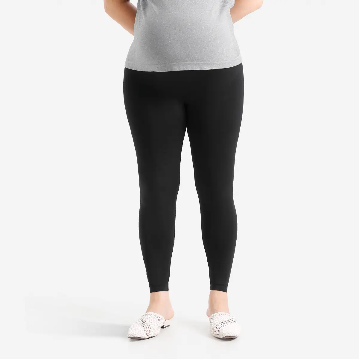 Cross-Border Plus Size Pregnancy Maternity Pants Seamless Nylon — feature 14