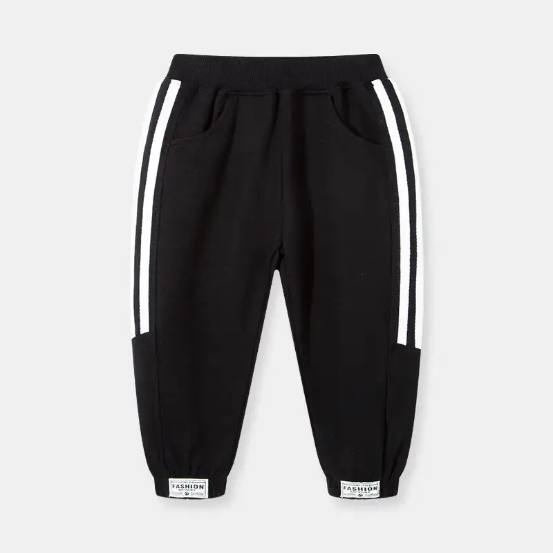 Blue Side Striped Boys Pants Spring Autumn Casual Wear - Image 2
