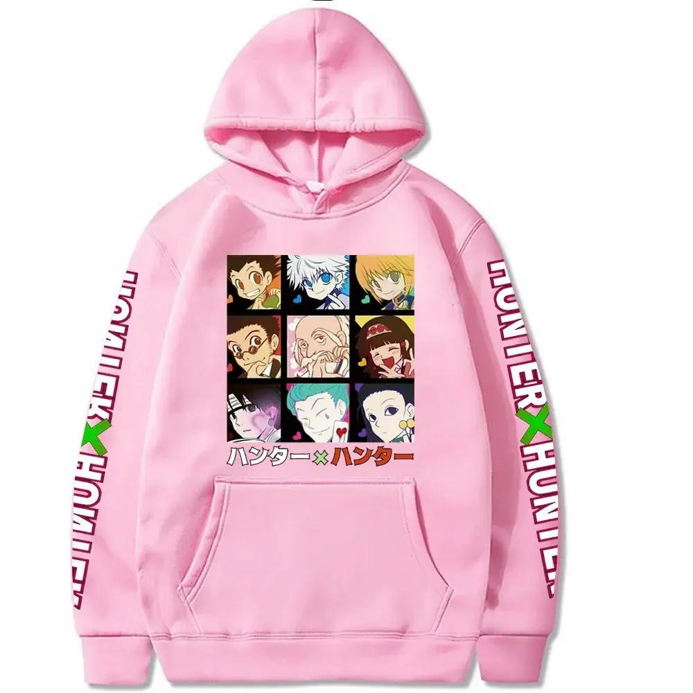 Red All-Human Cartoon Hoodie for Men