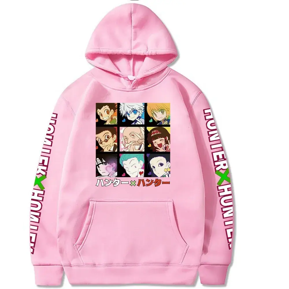 Red All-Human Cartoon Hoodie for Men