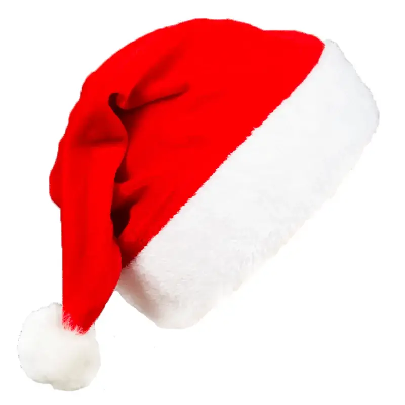 Red Velvet Christmas Hat for Adults & Kids 40g