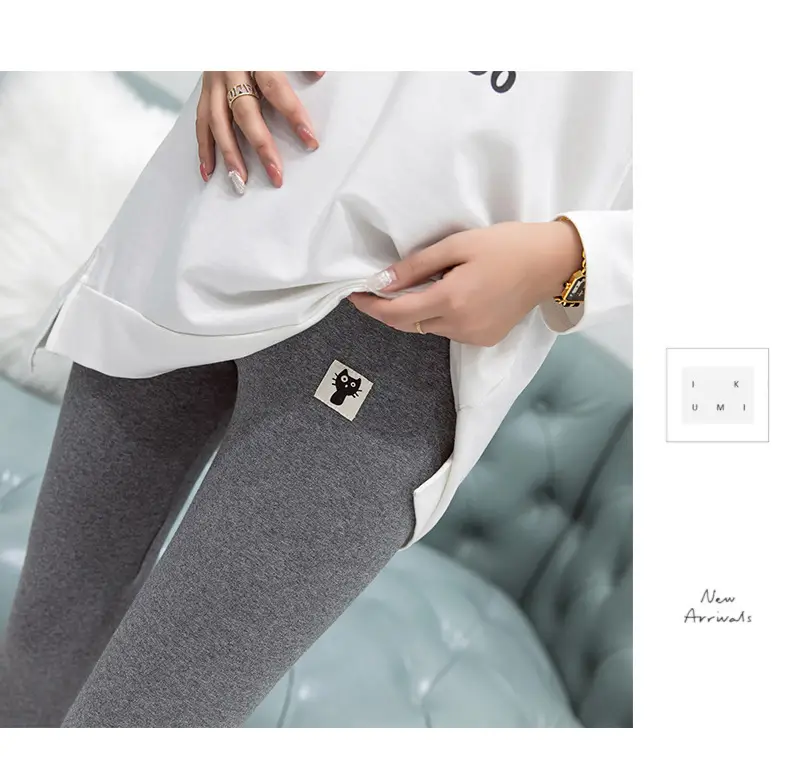 Maternity Leggings Slim Fit Belly Support Pants Autumn Winter — feature 10
