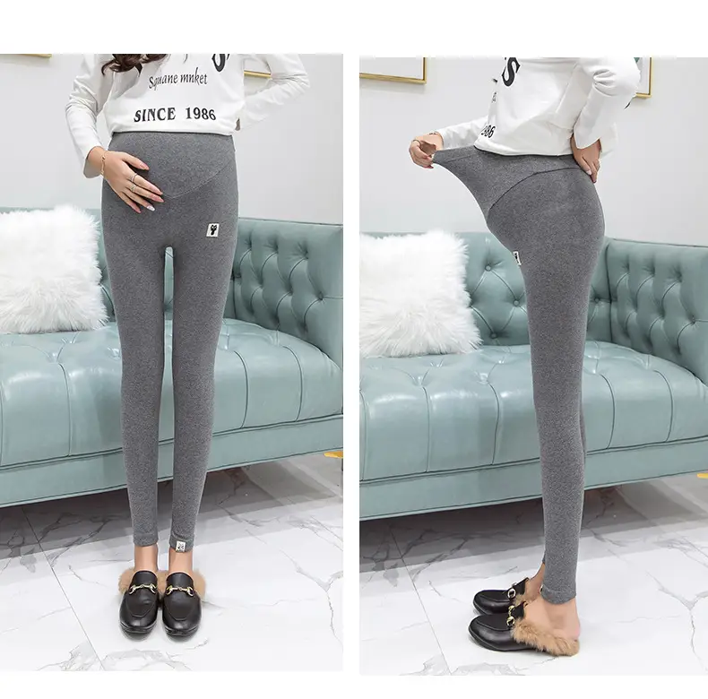 Maternity Leggings Slim Fit Belly Support Pants Autumn Winter — feature 9