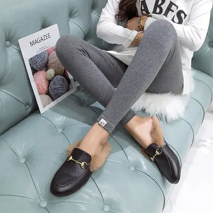 Maternity Leggings Slim Fit Belly Support Pants Autumn Winter - Image 3