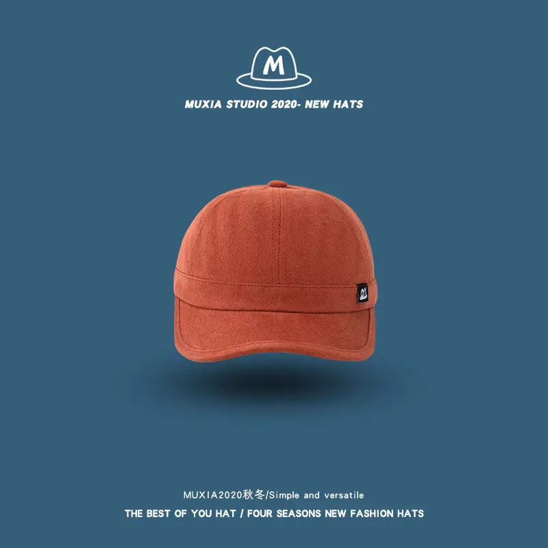 Men's Retro Eave Cap Solid Color Street Hip-Hop - Image 2