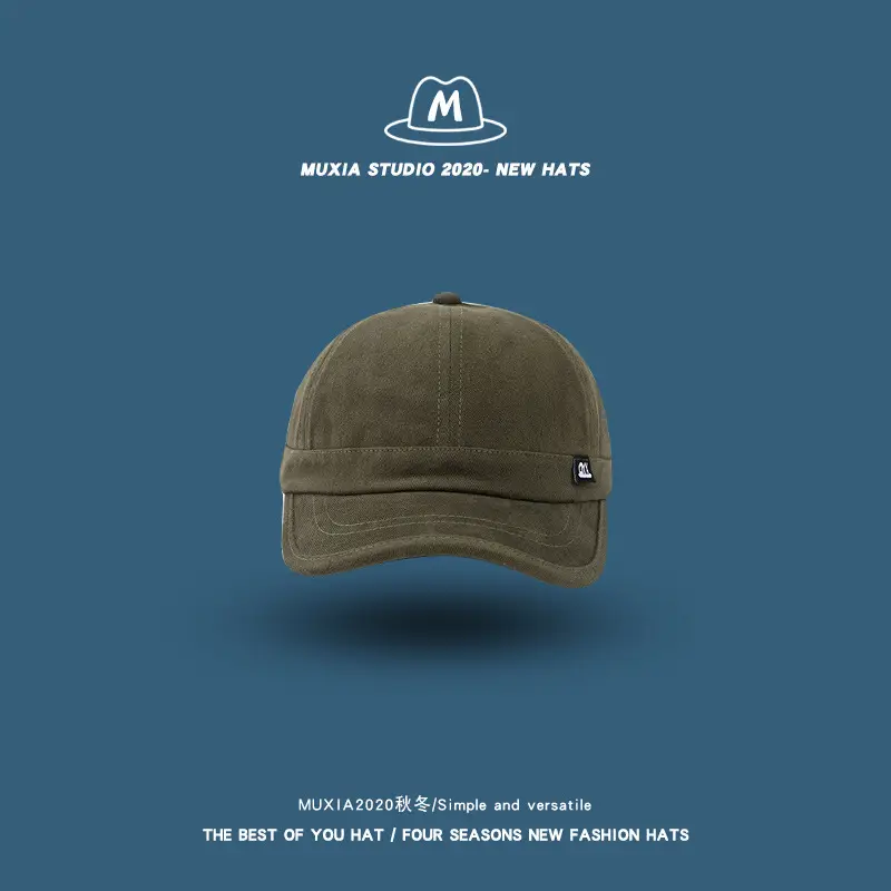 Men's Retro Eave Cap Solid Color Street Hip-Hop - Image 3