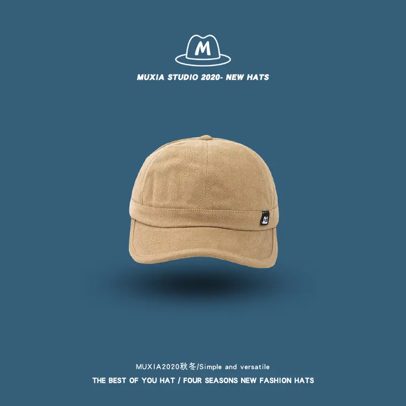 Men's Retro Eave Cap Solid Color Street Hip-Hop - Image 4