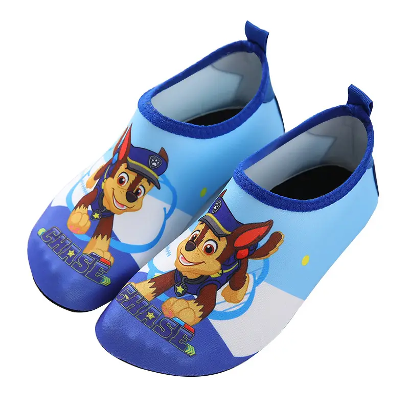 Wang Wang team Children's Home baby slippers autumn and winter indoor home shoes non-slip soft bottom floor socks bag heel cotton slippers - Image 9