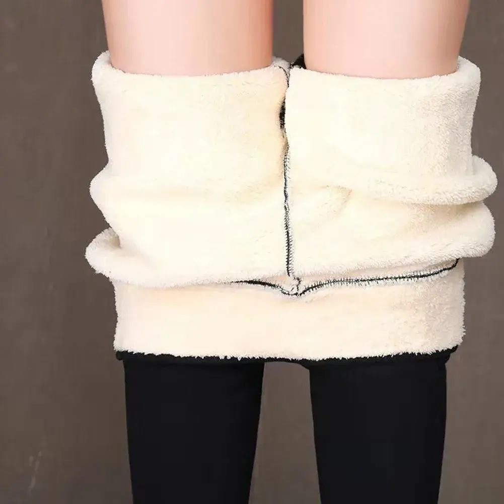 Black Fleece-lined High Waist Leggings for Girls — feature 25