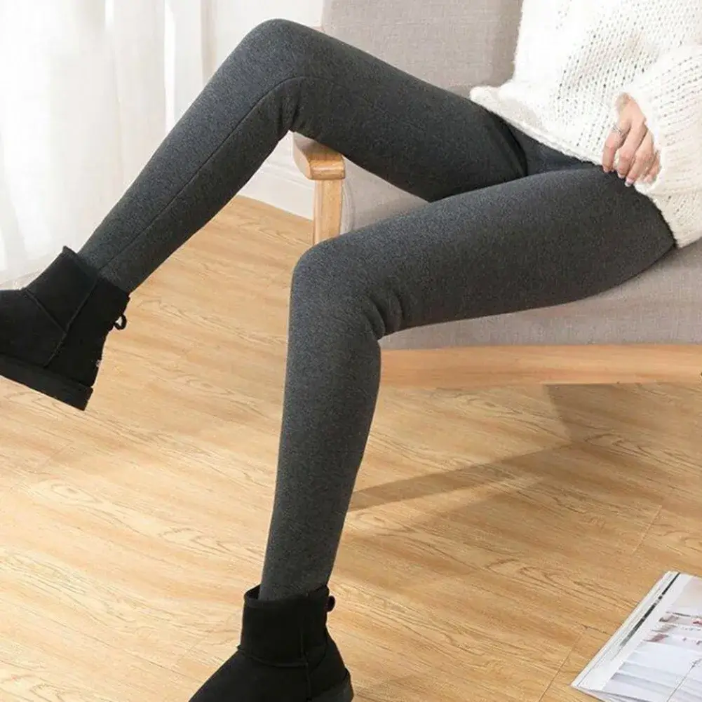 Black Fleece-lined High Waist Leggings for Girls — feature 31