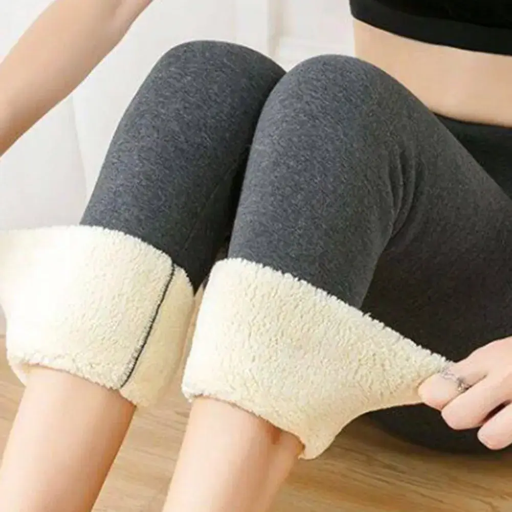 Black Fleece-lined High Waist Leggings for Girls — feature 33