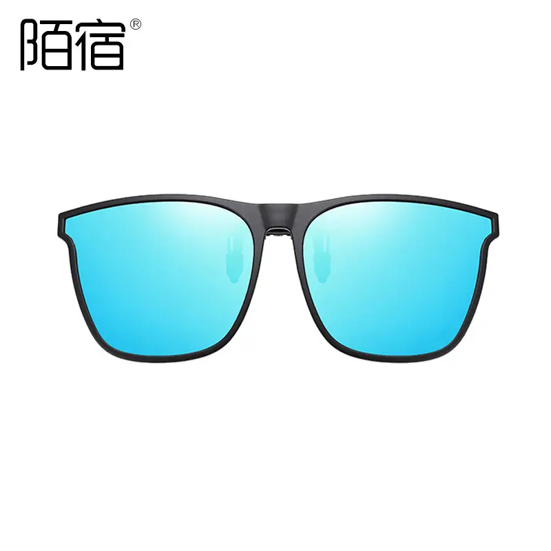 Men's Flip Clip Polarized Sunglasses Black - Image 9