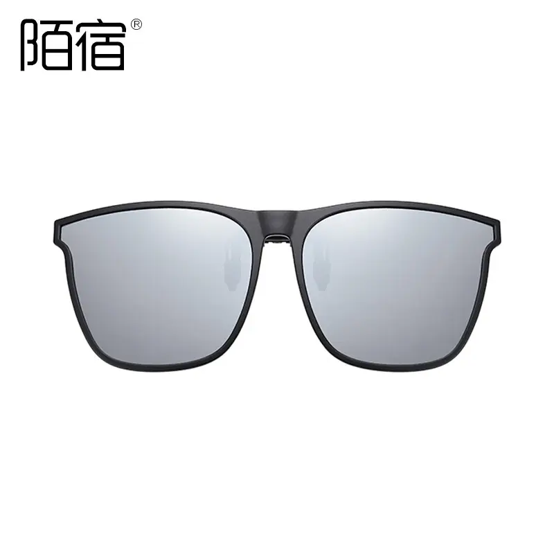 Men's Flip Clip Polarized Sunglasses Black - Image 4