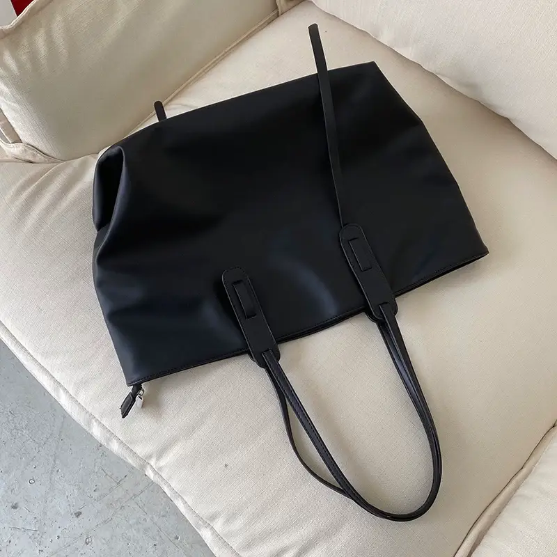 Large Capacity Women's Tan Tote Bag with Strap — feature 22