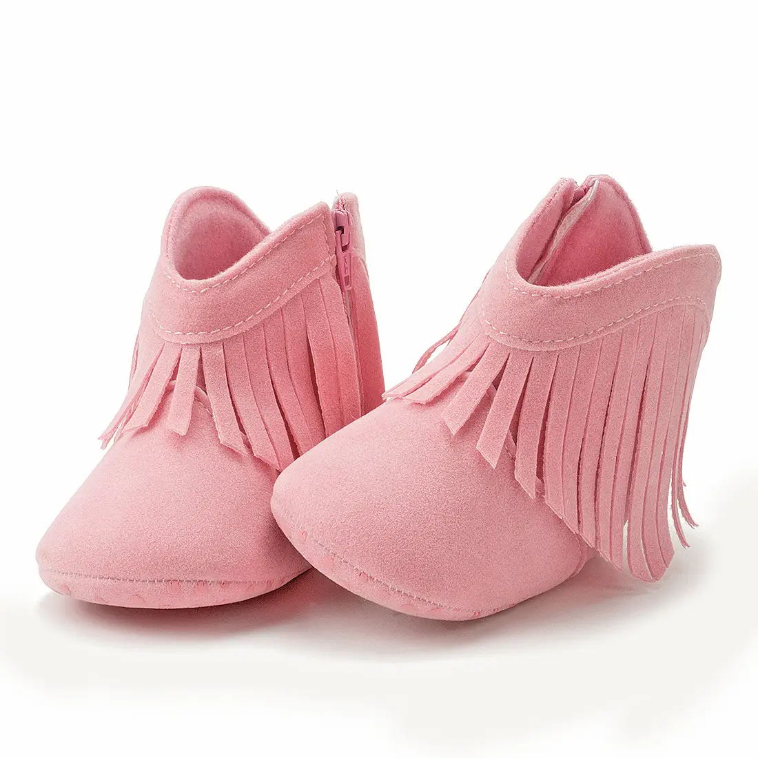 Grey Tassel Baby Boots for Toddler Warm Soft Sole
