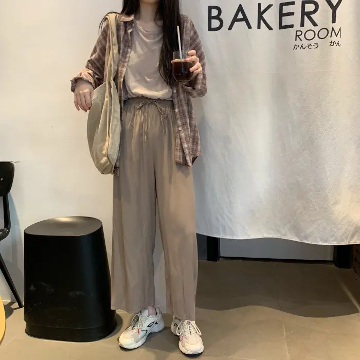 Plaid Long Sleeve Shirt Jacket for Women Autumn 2026 — feature 17