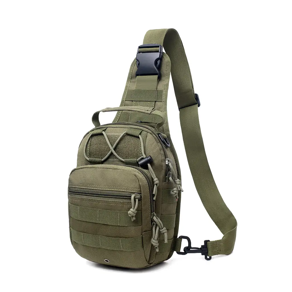 Multifunctional Camouflage Sports Chest Bag with Adjustable Strap - Image 2