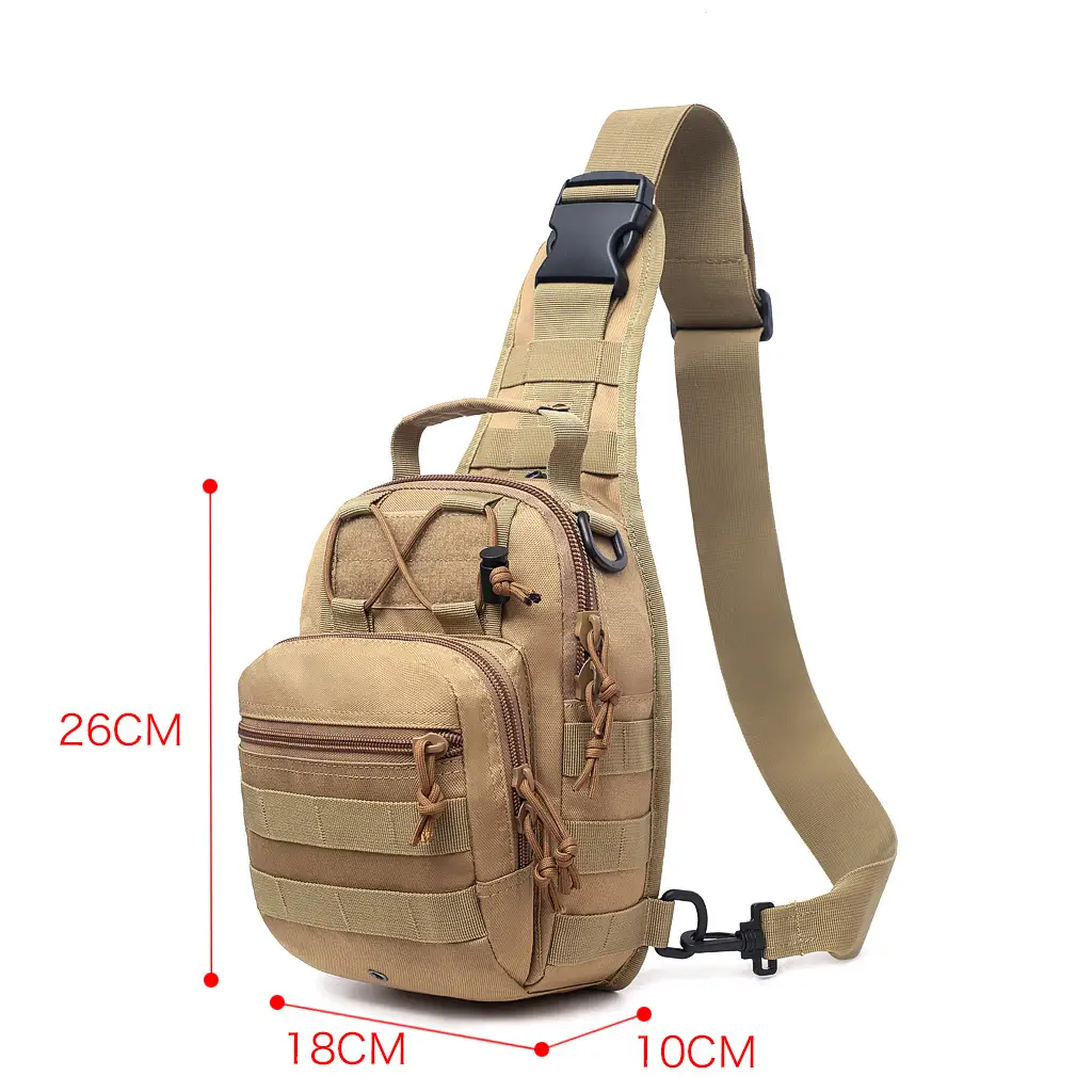 Multifunctional Camouflage Sports Chest Bag with Adjustable Strap - Image 3