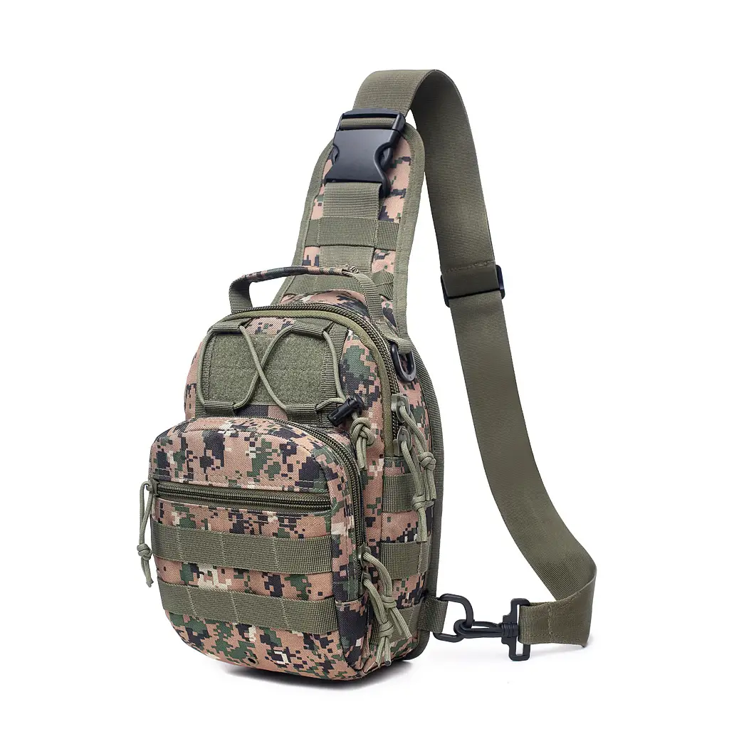Multifunctional Camouflage Sports Chest Bag with Adjustable Strap - Image 6
