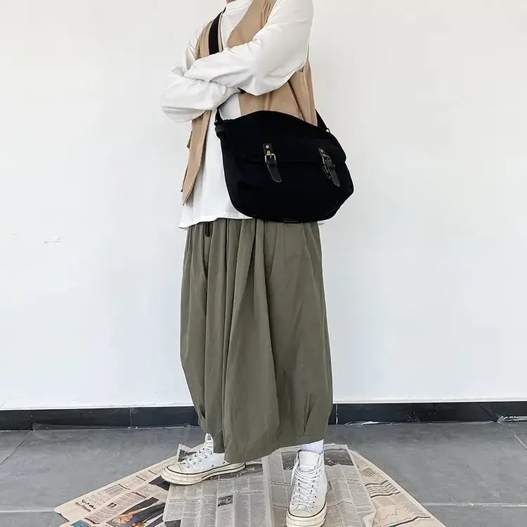 Japanese Student Canvas Crossbody Bag Large Capacity Women - Image 6
