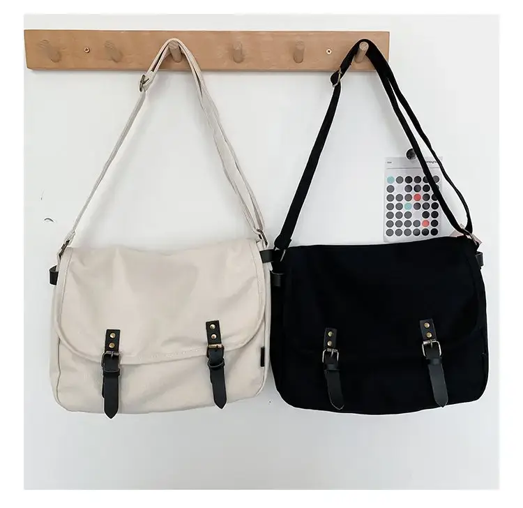 Japanese Student Canvas Crossbody Bag Large Capacity Women — feature 24