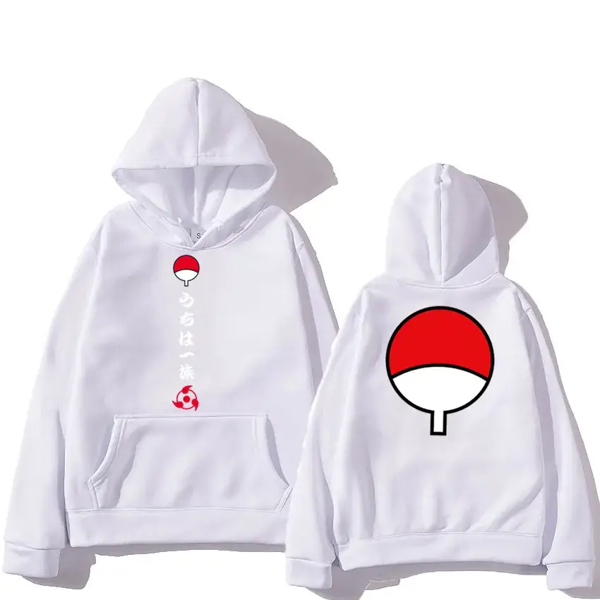 Naruto Sasuke Orange Hoodie Set for Men - Image 15