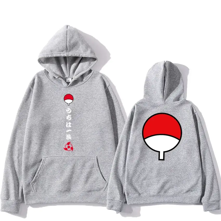 Naruto Sasuke Orange Hoodie Set for Men - Image 6
