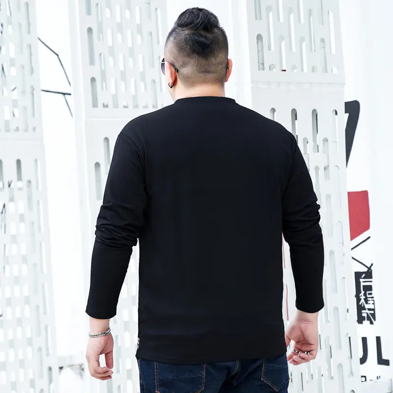 2020 Long Sleeve Printed T-Shirt Black Extra Large - Image 3