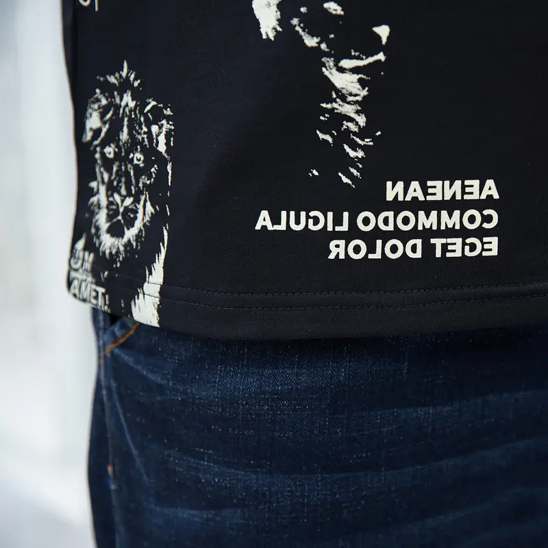 2020 Long Sleeve Printed T-Shirt Black Extra Large - Image 5