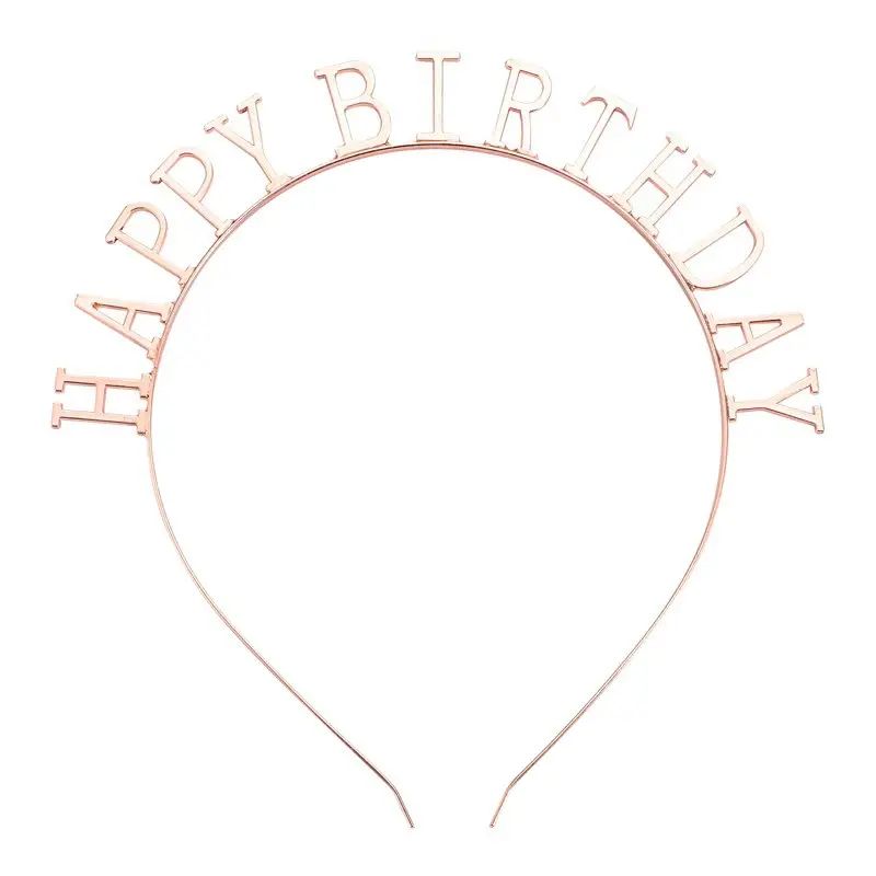 Happy Birthday Headband with Alloy Letters - Image 2