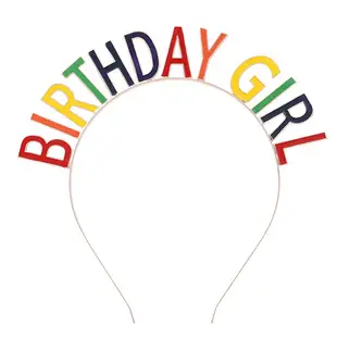 Happy Birthday Headband with Alloy Letters — feature 11