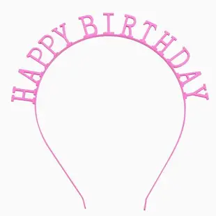 Happy Birthday Headband with Alloy Letters — feature 17