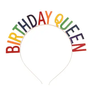 Happy Birthday Headband with Alloy Letters — feature 9