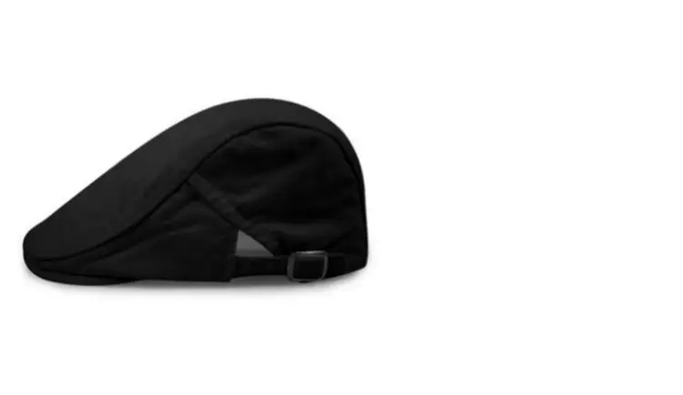Male White Striped Kitchen Hat Adjustable Beret — feature 36