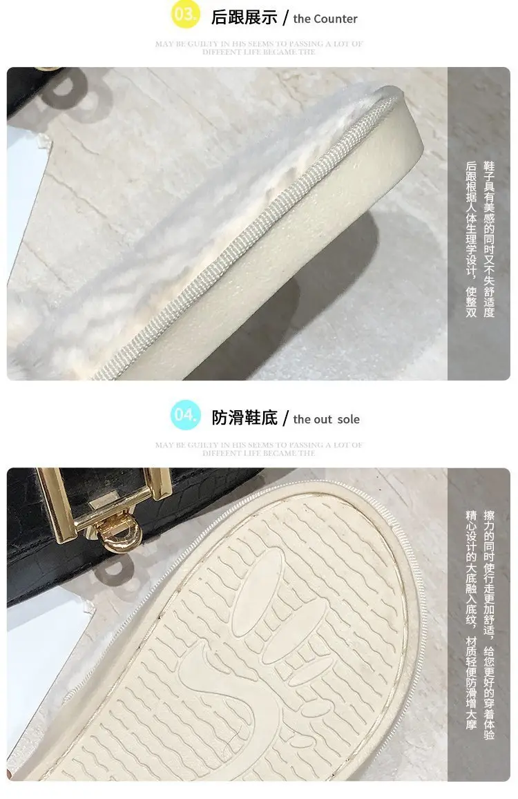 Mao Mao slippers women autumn and winter new indoor and outdoor cotton slippers flat crown warm casual women's shoes wholesale — feature 17