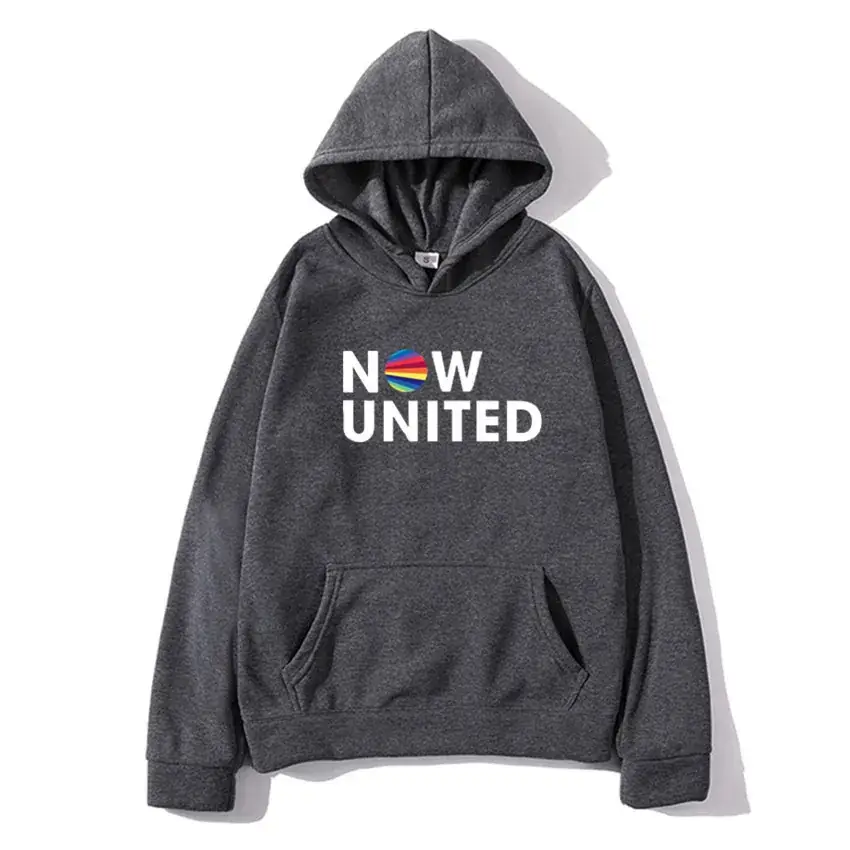 New United Logo Hoodie Red Men Loose Fit - Image 15
