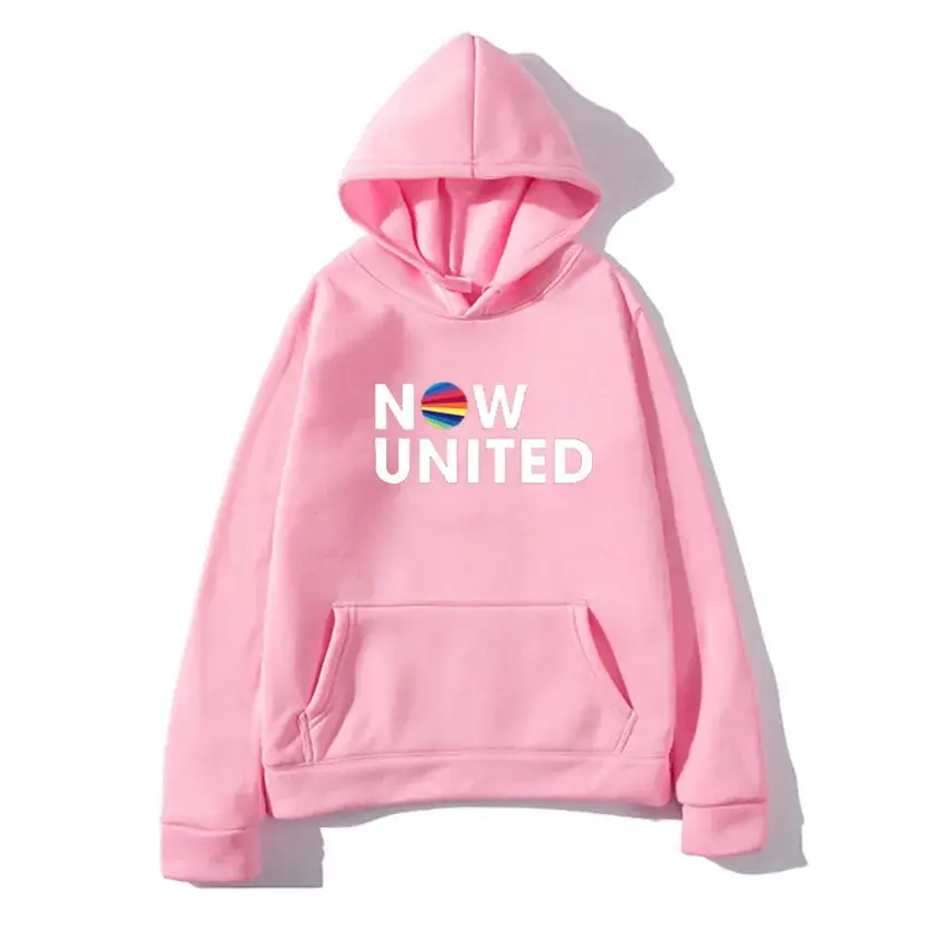 New United Logo Hoodie Red Men Loose Fit - Image 10