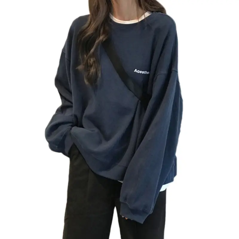 2024 Korean Style Letter Sweatshirt for Women - Image 7