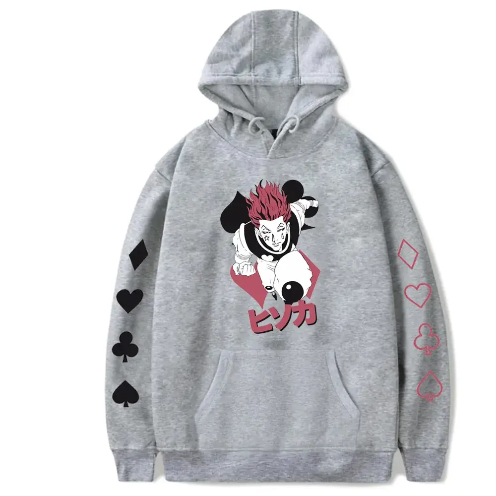 Pink Anime Hoodie for Men with Heart & Graphic Design - Image 3